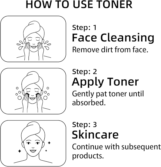 Facial Toner Hydrating Toner for Face Deep Moisturizing Skin Toner Refreshing for Sensitive, Dry, All Skin Types, Fragrance-Free Non Comedogenic 10.1Fl Oz (1)