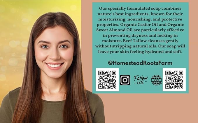 -Tea Tree- Handcrafted with Grass-Fed Beef Tallow and Organic Oils - Scented with Organic Essential Oils - Artisanal Bar Soap - USA MADE - 3 Pack - Each Bar Unique