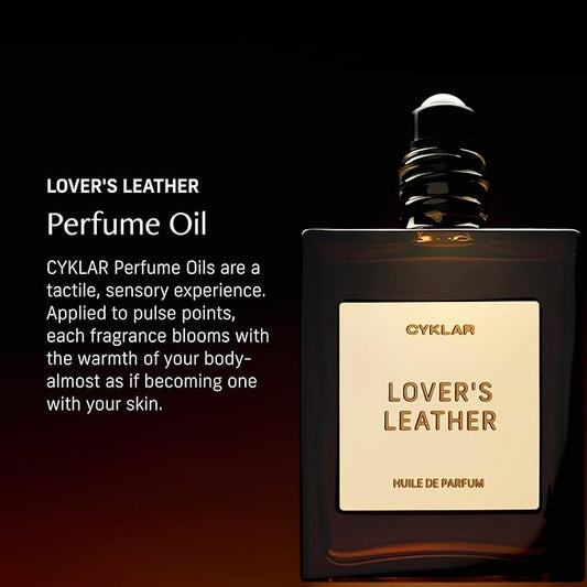 Perfume Oil Roll-On. Travel-Friendly Lover’s Leather Fragrance with Saffron, Leather, and Sandalwood. Long-Lasting Essential Oil Parfum for Women and Men. 0.5 Fl Oz Scented Rollerball Bottle