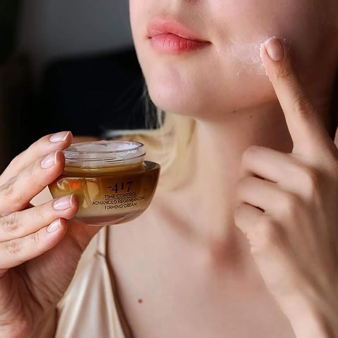 -417 Dead Sea Cosmetics Time Control Firming Cream for Skin Rejuvenation - Tightening & Smooths Lines and Wrinkles - Infused with Shea Butter - All Natural & Vegan 1.7 oz