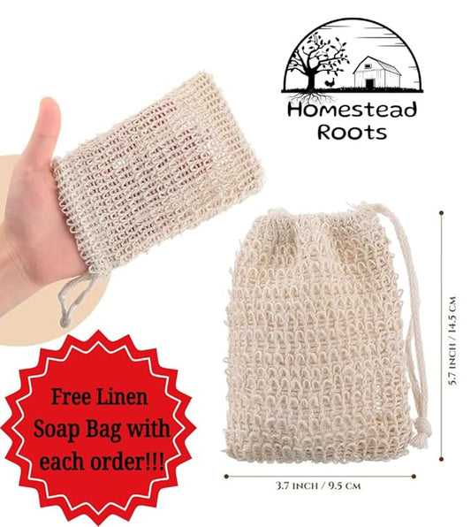 -Unscented- Handcrafted with Grass-Fed Beef Tallow and Organic Oils - Scented with Organic Essential Oils - Artisanal Bar Soap - 3 Pack - Each Bar Unique (Unscented)