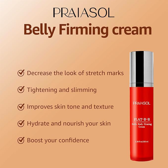 Moisturizing Belly Firming Cream: Firming Cream for Loose Skin - Skin Tightening Cream for Stomach, Arms, Belly, Thighs and Butt 100 ml