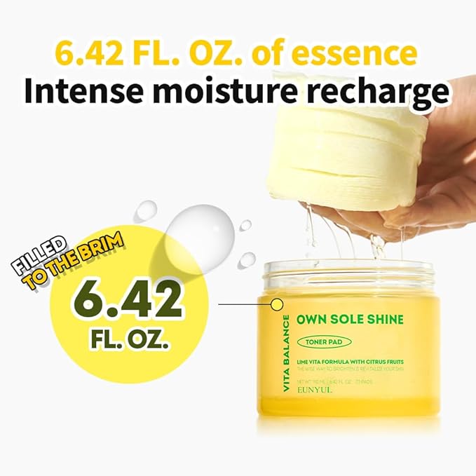 EUNYUL Vita Balance Own Sole Shine Toner Pad 70 Pads 6.43 fl. oz. Vitamin C Toner Pads