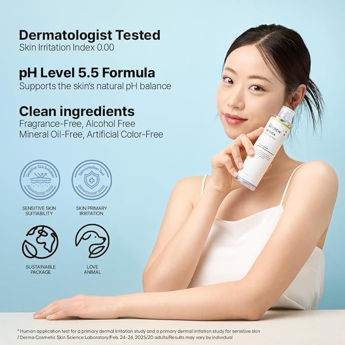 HYCICA Soothing Toner | Calming Hydration Barrier Care for Sensitive Skin with Centella, Ultra-Low Molecular Hyaluronic Acid & Panthenol, Vegan Fragrance-Free Korean Skincare, 6.76 fl oz