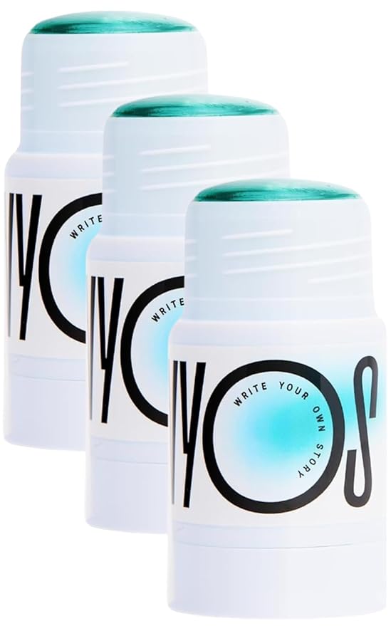 WYOS All Over Oil Stick 3 Pack, Face Body Oil Dew Hydration Shine Glow, Moisturizing Non-Greasy Formula, Travel Friendly, Leak Free, Highlighter Balm, Hair Stick, Vegan, Sulfate Free, Paraben Free