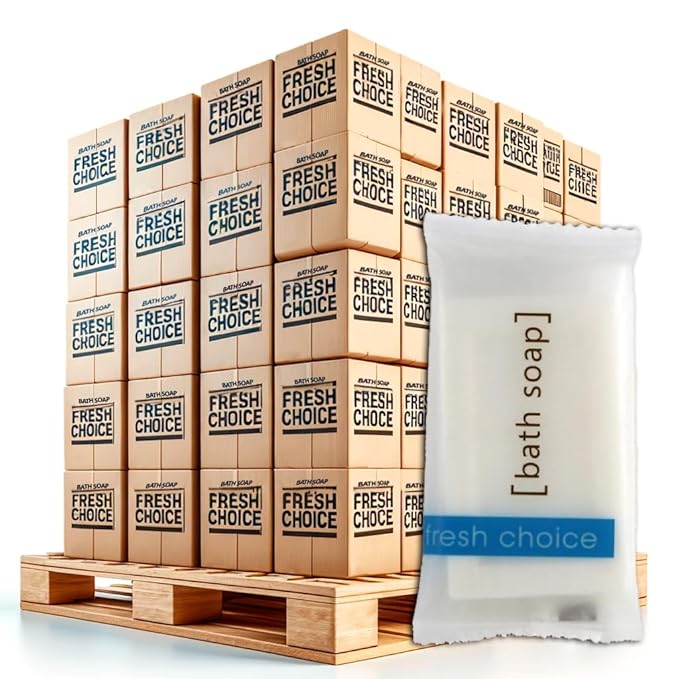Bulk Hotel Soap, Individually Wrapped Bar Soaps, Mini Trial Size Toiletries, Bath Body Hand Soap for Vacation Rentals and Motel Guest Bathroom, 0.85 oz, Pack of 10000