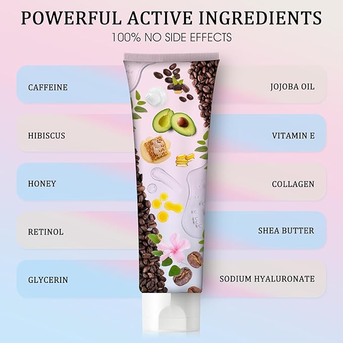 B Flat Belly Firming Cream - Moisturizing & Firming for Stomach, Body Lotion for Women and Men,Thighs and Butt 125 ML +5 ML