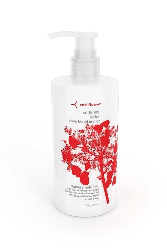 Red Flower Italian Blood Orange Softening Lotion – Deep Hydration & Skin Repair Body & Hand Lotion with Shea Butter & Olive Fruit Oil, Vegan, Sulfate-Free, 10 oz