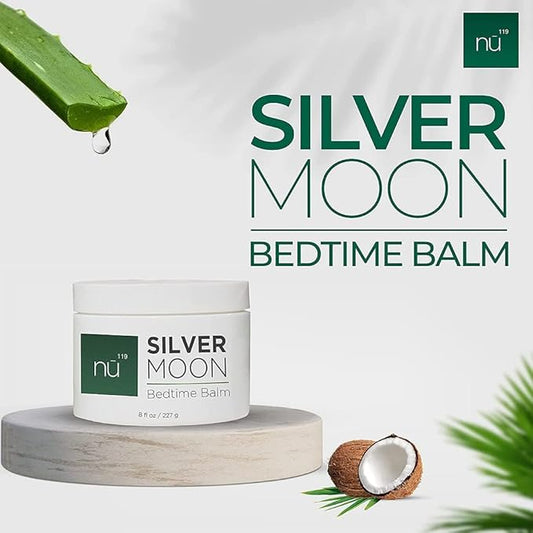 nu119 How to Heal Cracked Feet Overnight Silver Moon Bedtime Balm | Natural Cream Moisturizer Treatment for Dry Skin on Heels & Hands for Men & Women | Fix & Repair Foot Skin & Soften Calluses