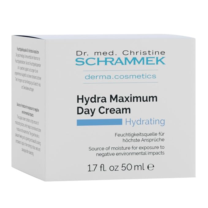 Hydra Maximum Day Cream (1.7 fl oz) - Deep Moisture for Skin - Hyaluronic Acid - Face Moisturizer - Face Cream - Skin Care - Dr. Schrammek