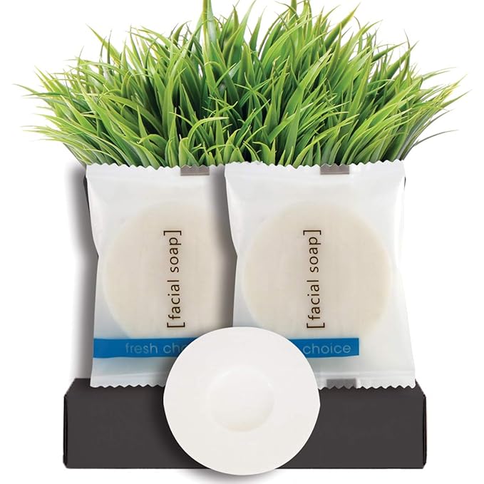 |0.85 OZ|50Pack| Bulk Hotel Soap|Individually Wrapped Travel Bars|Mini Trial size Toiletries| Motel Guest Bathroom Vacation Rentals Hospitality