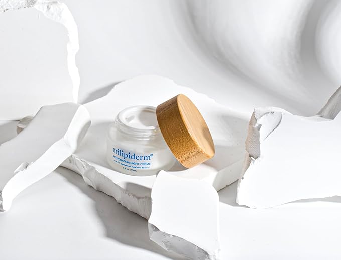 Trilipiderm Rehydration Night Créme .5oz + Protective Day Créme Broad Spectrum SPF 30 .5oz Travel/Trial Size Transformative, moisture-rich crème with hyaluronic acid and Retinol