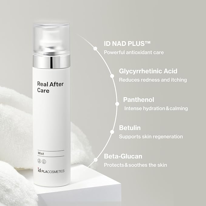 Real After Care Mist 4.05 fl.oz (120 ml) — Milky Micro-Emulsion Korean Face Mist for Sensitive Skin with Niacinamide, Panthenol & Beta-Glucan, Ultra-Fine Spritz for Soothing Hydration