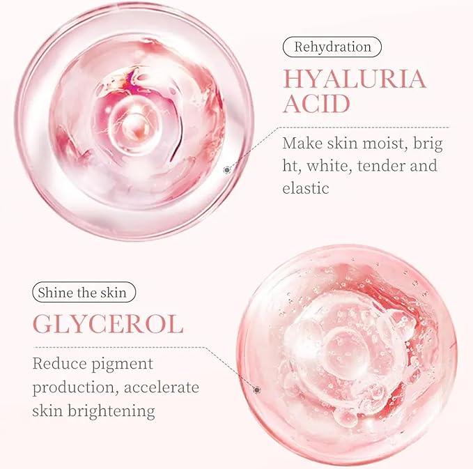 Rosewater Facial Mist 3.5fl oz, Hydrating Toner with Hyaluronic Acid & Damask Rose Oil, Purified Water, Glycerin, for All Skin Types, Sensitive Skin
