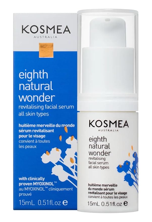 Kosmea Eighth Natural Wonder Facial Serum – Best Anti Aging Serum For The Face & Skin – Contains Myoxinal Derived From Hibiscus Seed & Certified Organic Rosehip Oil & More 0.501fl oz