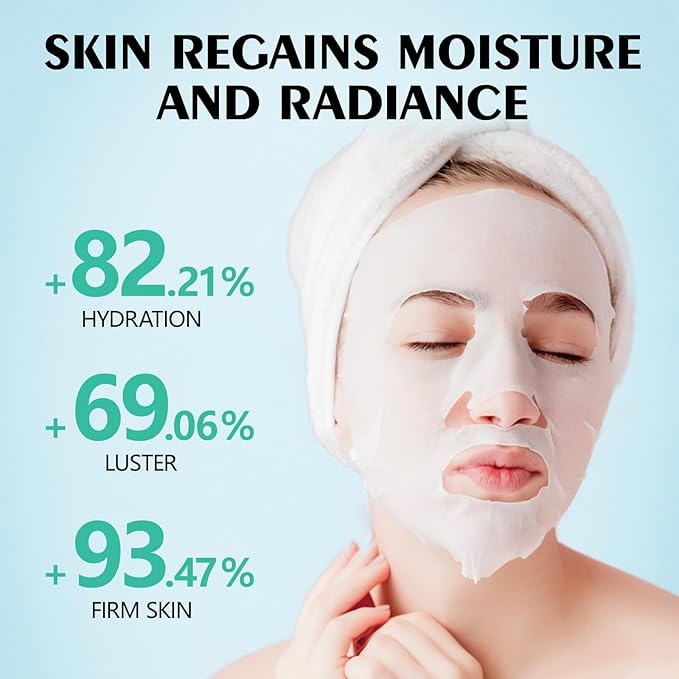 Face Masks Skincare Set for Girl,Moisturizing Collagen Facial Masks for Women Home Spa,Hyaluronic Acid Face Mask for All Skin Types,Day Night Facial Mask Hydrating,Deep Cleaning,Oil Contral(24Pack)