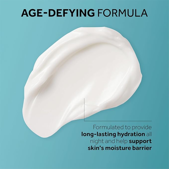 No7 Protect & Perfect Intense Advanced Night Cream Fragrance Free - Vitamin E & Shea Butter Face Cream - Fine Line Reducing Moisturizer with Collagen Peptide Technology (1.69 fl oz)