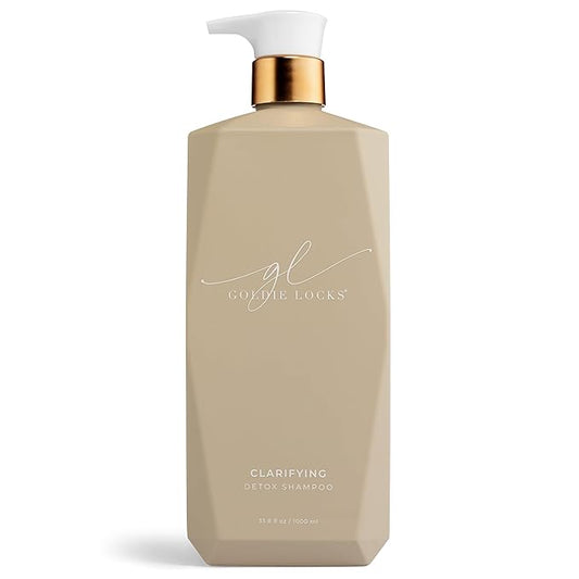 Goldie Locks Clarifying Shampoo - Sulfate-Free Deep Cleansing Detox for Scalp and Hair - Removes Buildup and Excess Oil - Safe for Extensions & Color-Treated Hair - Protein-Free - 33.8 fl oz