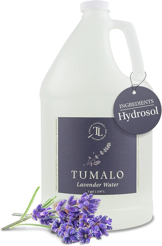 Hydrosol - Pure Organic Lavender Floral Water Hydrosol, Facial Toner, Aromatherapy, Skincare Set, Body Mist, Room & Linen Spray - Made in USA - 1 Gallon