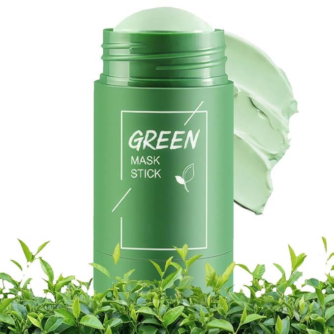 Clay Mask For Face, Blackhead Remover For Face, Deep Pore Cleansing, Moisturizing, Skincare Facial Mask for Refining Pores and Controlling Oil (Green Tea)