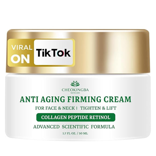 Tighten and Lift Neck Cream, Advanced Anti Wrinkle Face Cream with Retinol Collagen Hyaluronic Acid, AH-8 Multi-Peptides Anti Aging Neck Creams for Tightening and Firming for Women and Men, 1.7 Fl Oz‌