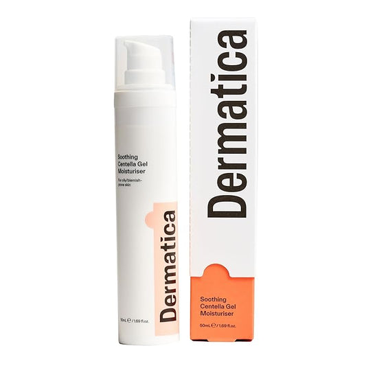 Dermatica Daily Soothing Centella Gel Moisturizer | Hydrating Moisturizer for all Skin Types | Lightweight Oil-Free Gel Moisturizer (50ml)