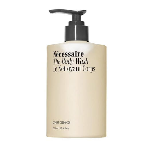 Nécessaire The Body Wash Cyprès-Citronné — Multi-Oil Shower Gel Cleanser for Women + Men — Non-Comedogenic Body Wash with Niacinamide. 500ml/16.9 fl oz