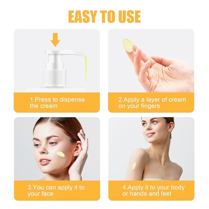 Manuka Honey Cream, Honey Firming Cream Body Lotion & Face Moisturizer Skin Care for Dry Crepey Wrinkle Sun Damaged Skin Tightening Body Cream for Women & Men 5.3oz