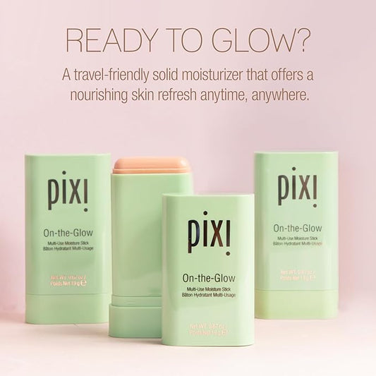 Pixi Beauty On-the-Glow | Colorless Solid Moisturizer Stick | Multi-Use Moisturizer | Travel-Friendly Hydration Anywhere You Go | 0.67 Oz