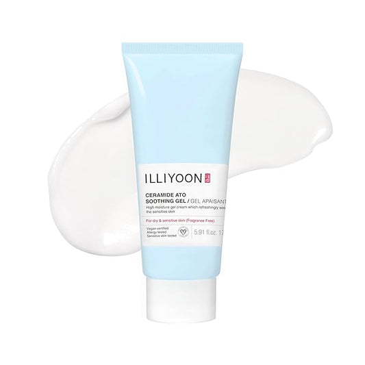 Illiyoon Ceramide Ato Soothing Gel - Vegan Facial Moisturizer for All Skin types, 5.9 Fl Oz (175ml)
