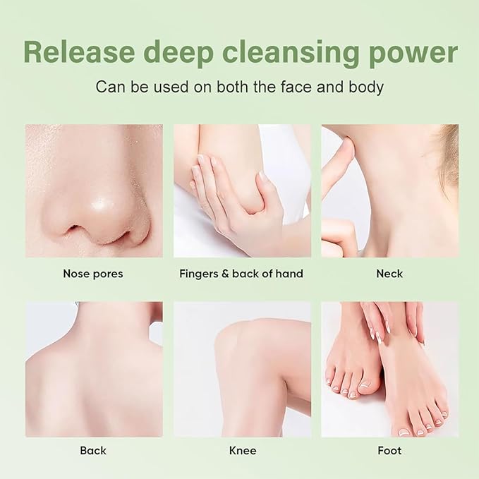 Purifying Exfoliating Gel - Green Tea Gentle Exfoliate Deep Cleansing, Exfoliating Gel for Face Moisturizing, Facial Scrub for All Skin Types, Cleans Dirt & Oils Skin Care (Green, 1Pcs)