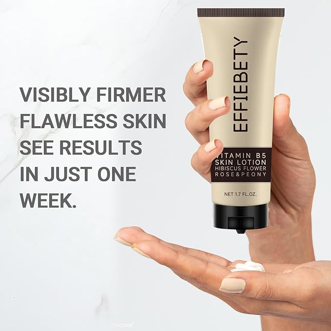 6 Pack Vitamin B5 Skin Lotion, Gentle Moisturizing Lotion Nourishes Dry Skin With Hibiscus Flower, Rose & Peony, Non-Comedogenic, Travel-Size (1.7 fl oz)