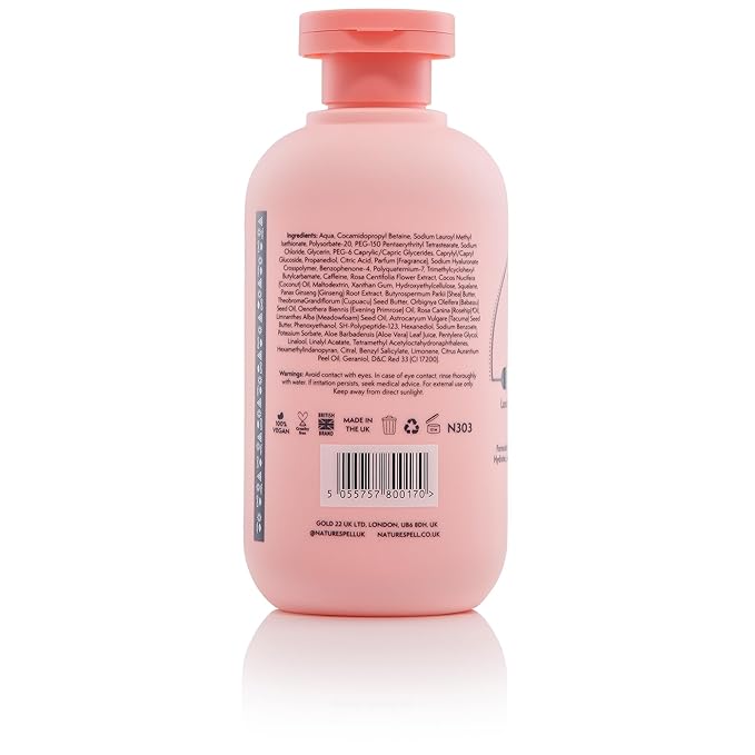 Nature Spell Tone & Tightening Body Wash, Firming Shower Gel for Skin Elasticity, Infused with Hyaluronic Acid, Plant Collagen and Ginseng, for All Skin Types, No SLS, Vegan, 10.8 fl oz