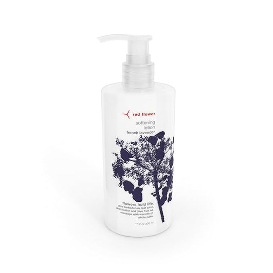 Red Flower French Lavender Softening Lotion – Deep Hydration & Skin Repair Body & Hand Lotion with Shea Butter & Olive Fruit Oil, Vegan, Sulfate-Free, 10 oz