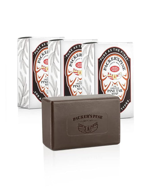 Packer's Pine The Original Bundle - Shampoo, Soap, Bodywash - Pine Tar Treatments