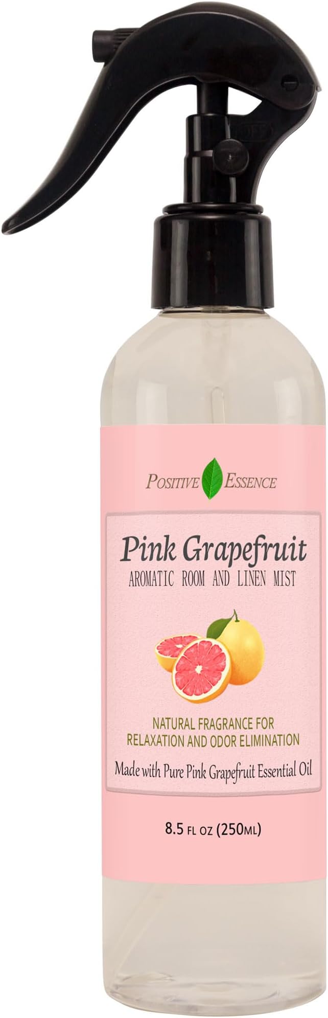 Pink Grapefruit Linen & Room Spray - Natural Odor Eliminator Made with Pure Pink Grapefruit Essential Oil, Pillow Spray, Bathroom Air Freshener (8.5 fl oz)