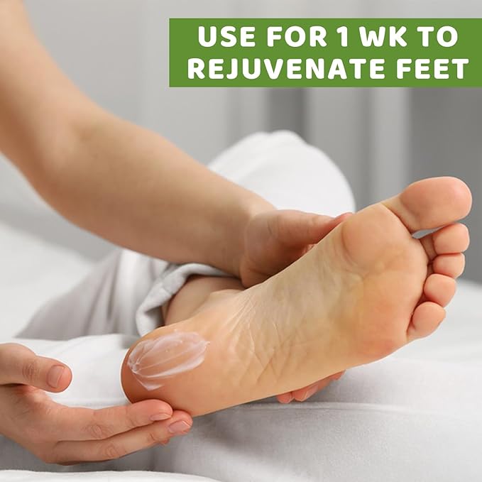 Urea Cream 60 Percent Foot Cream Unscented Maximum Strength For Dry Cracked Heels Plus 2% Salicylic Acid 60% Urea Foot & Hand Lotion With Tea Tree Oil, Coconut Oil, Shea Butter - 7 Oz