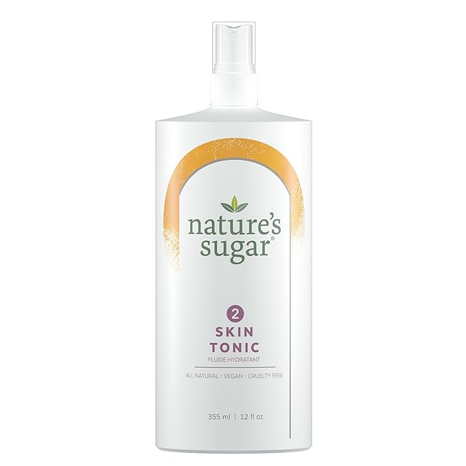Nature’s Sugar Skin Tonic – Hydrating Toner Spray for Face and Body – Pre and Post Sugaring Skincare for Women and Men – Soothing Sensitive Skin, Balancing, Moisturizing, Pore Care – 355mL
