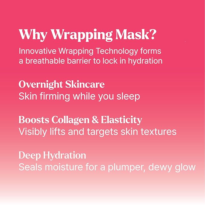 Collagen Wrapping Mask | Collagen Peel Off Mask | Korean Collagen Wrapping Mask | Collagen Overnight Face Mask | Glass Skin Face Mask | Korean Skincare | Suitable For Sensitive Skin | 3.38 Fl Oz