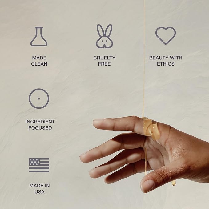 HydroFlora Barrier Repair Face Oil Gel– Lightweight, Non-Greasy Facial Oil for Women with Vitamin E, Bakuchiol & CoQ10 for Deep Hydration & Skin Barrier Support