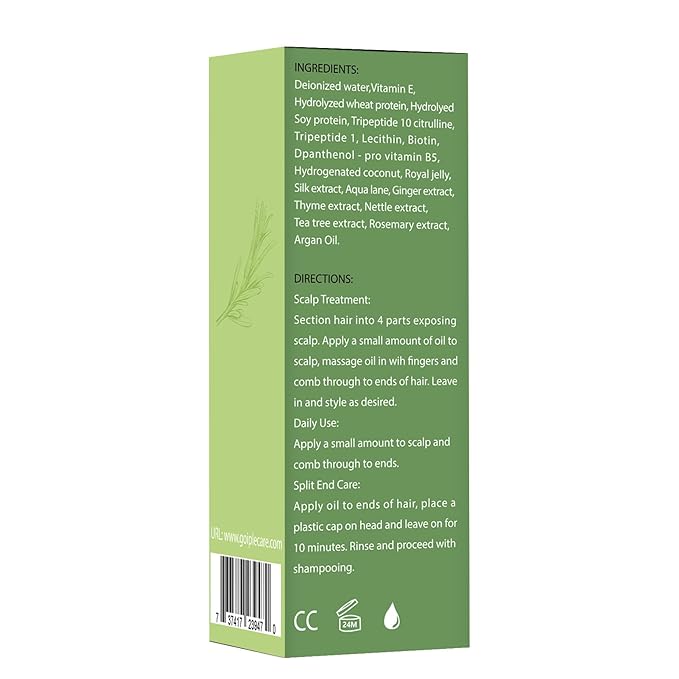 WOZUTUNT Rosemary Oil, 1 FL OZ - Natural Hair Growth Oil With Essential Oils, Nourishing Treatment for Split Ends, Dry Scalp, Hair Loss - Women's Hair Care