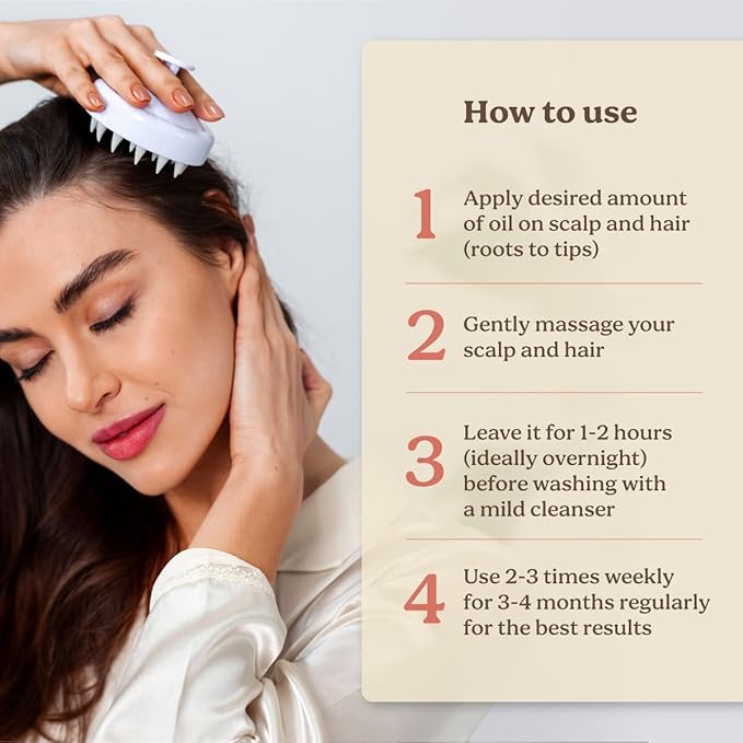 Life & Pursuits Bhringraj Hair Growth Oil 6.8 Fl Oz, Natural Ayurveda Scalp Therapy For Men & Women| Rosemary, Amla, Hibiscus, Tea Tree & Coconut| Reduces Itchiness & Dryness| Nourishes Damaged Hair