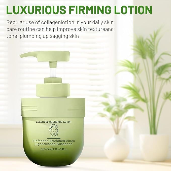 2 Bottle Divglow Luxury Collagen Firming cream, Collagen Firming Lotion Body Moisturizer Lifts, Firms, & Tightens For Younger Looking Skin, For All Skin Types