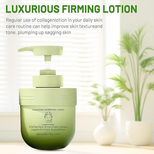 2 Bottle Divglow Luxury Collagen Firming cream, Collagen Firming Lotion Body Moisturizer Lifts, Firms, & Tightens For Younger Looking Skin, For All Skin Types