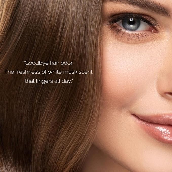 PRETTYSKIN Rainbow Perfume Vegan Nourishing Hair Serum with Long-Lasting White Musk Fragrance 100ml (R6 Hair perfume White Musk)