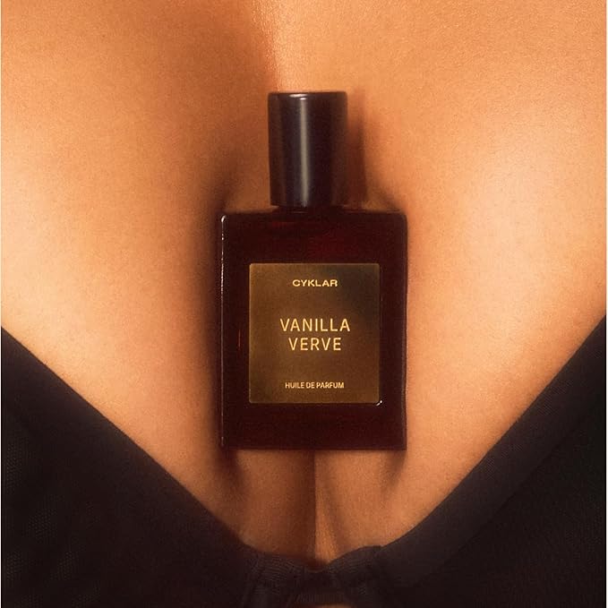 Perfume Oil Roll-On. Travel-Friendly Vanilla Verve Fragrance with Vanilla, Bergamot, and Amber Notes. Long-Lasting Essential Oil Parfum for Women and Men. 0.5 Fl Oz Scented Rollerball Bottle