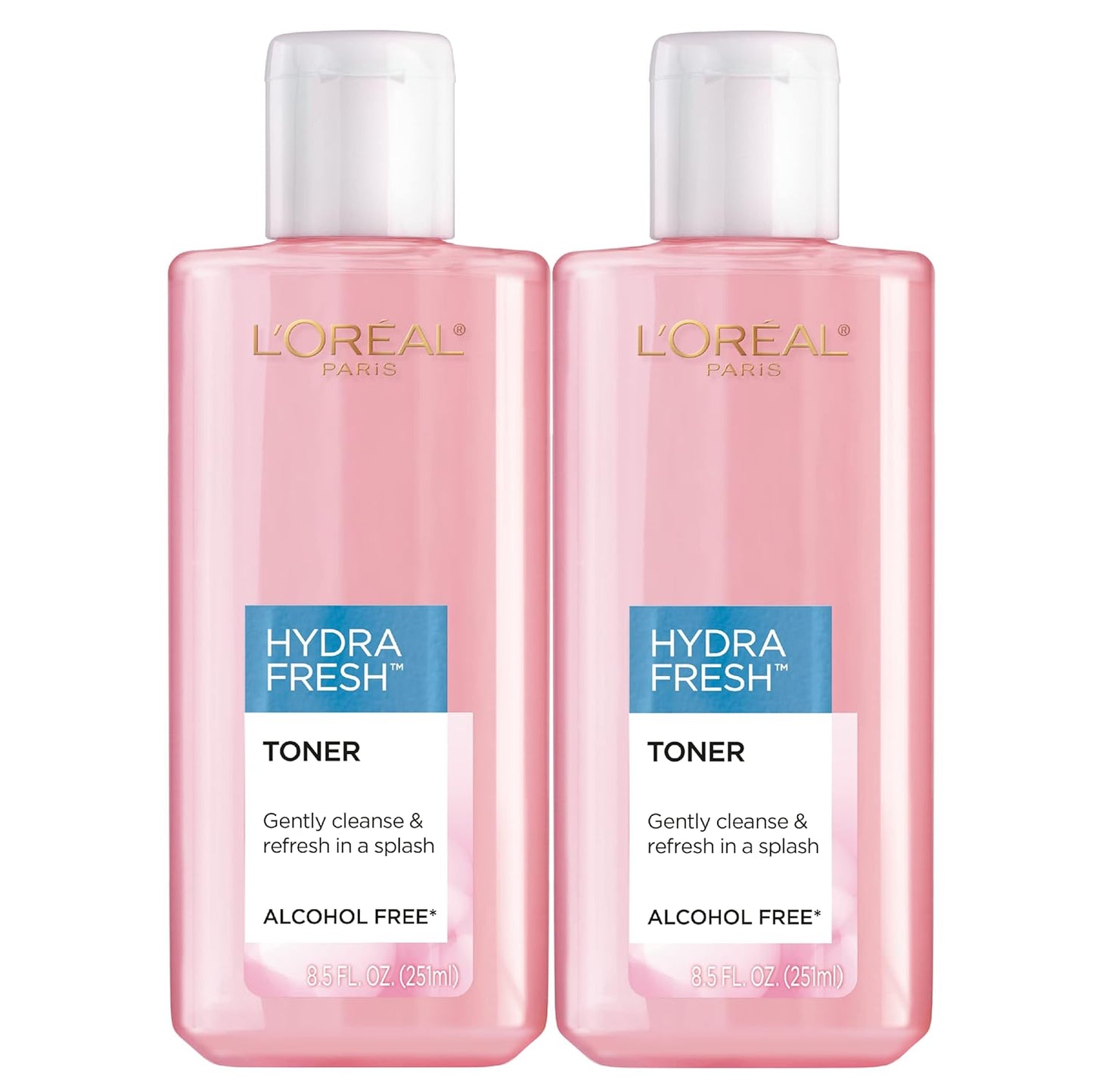 💦 L'Oreal Paris Hydrafresh Face Toner – Pro-Vitamin B5 for Smooth & Bright Skin (2 Count)