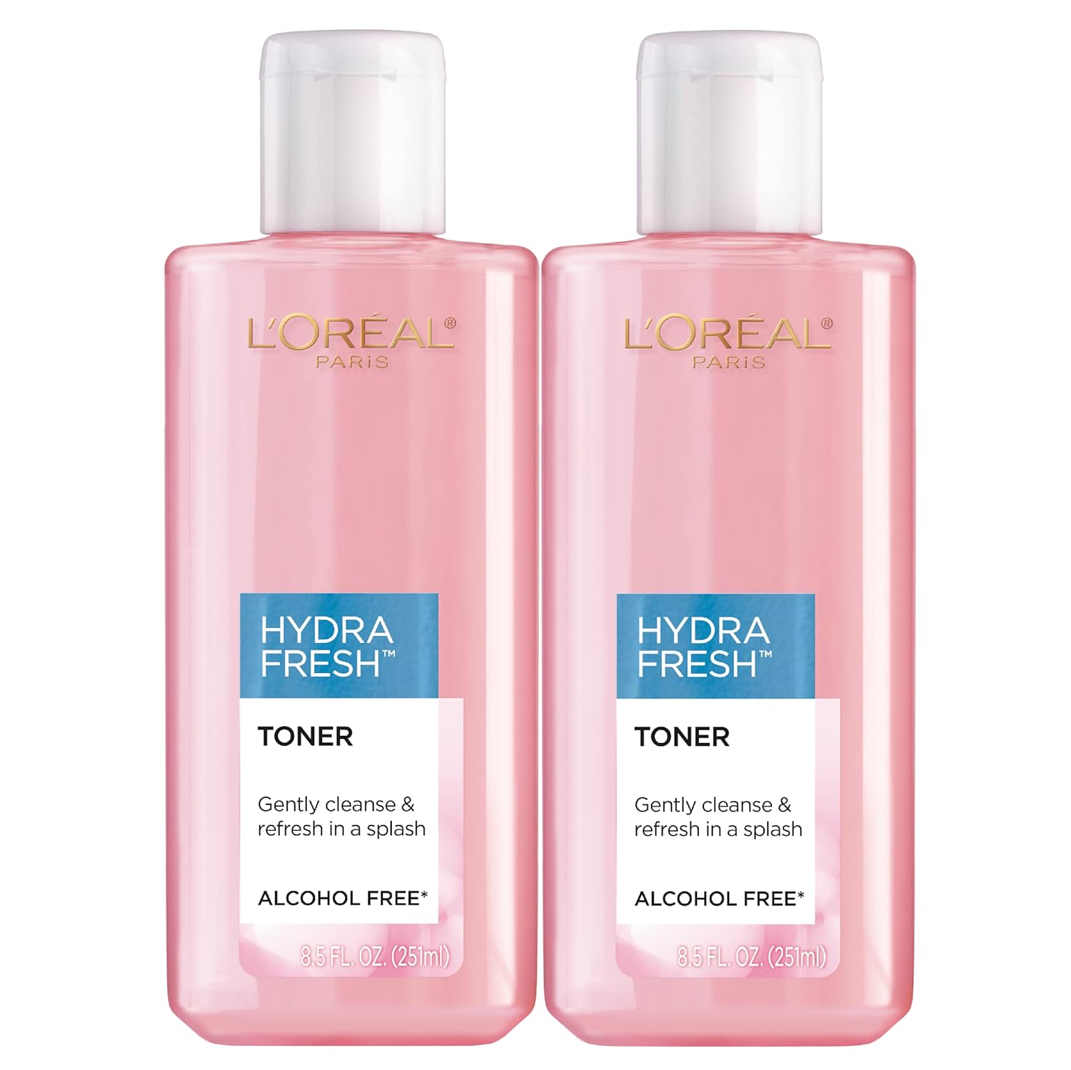 💦 L'Oreal Paris Hydrafresh Face Toner – Pro-Vitamin B5 for Smooth & Bright Skin (2 Count)