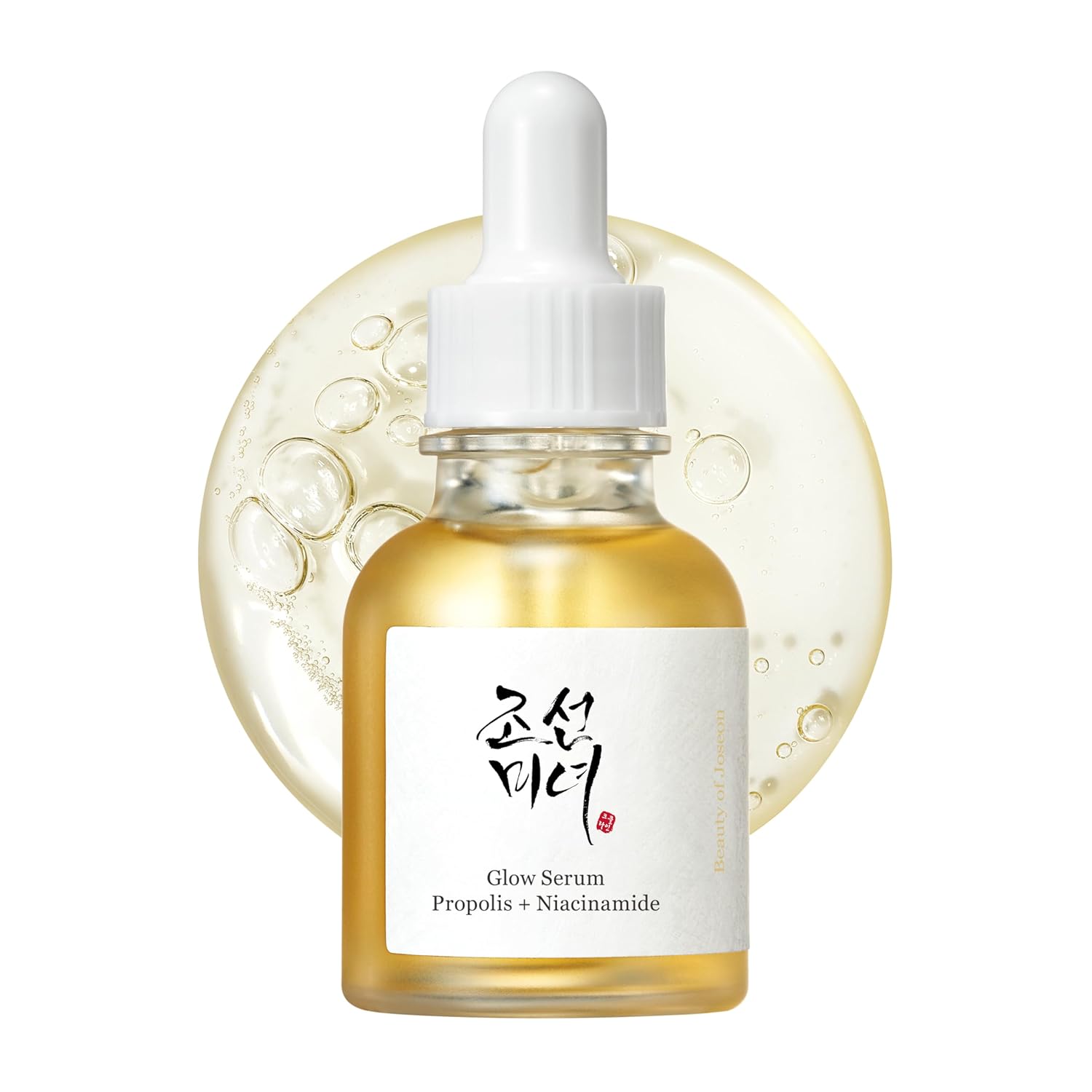 Glow Serum – Korean Hydrating Facial Serum with Propolis & Niacinamide for Uneven Skin Tone, 30ml / 1 fl.oz