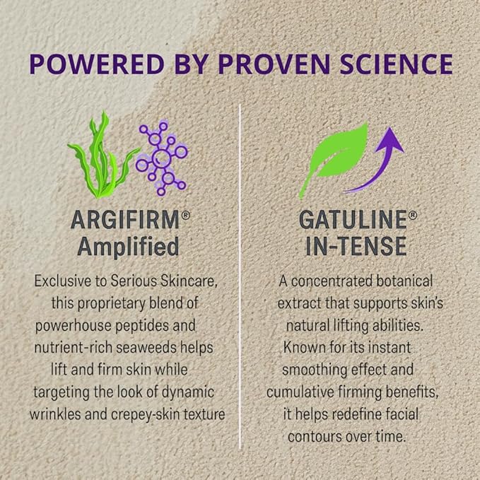 Serious Skincare Reverse Lift Cream In-Tense, Facial Moisturizer for Lifting & Firming, Day and Night, Hydrating, Anti-Aging Skin Care, Peptides, Face Tightening Plant Extracts 1.7 oz